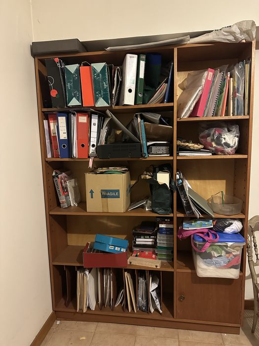 Estante de madeira vintage