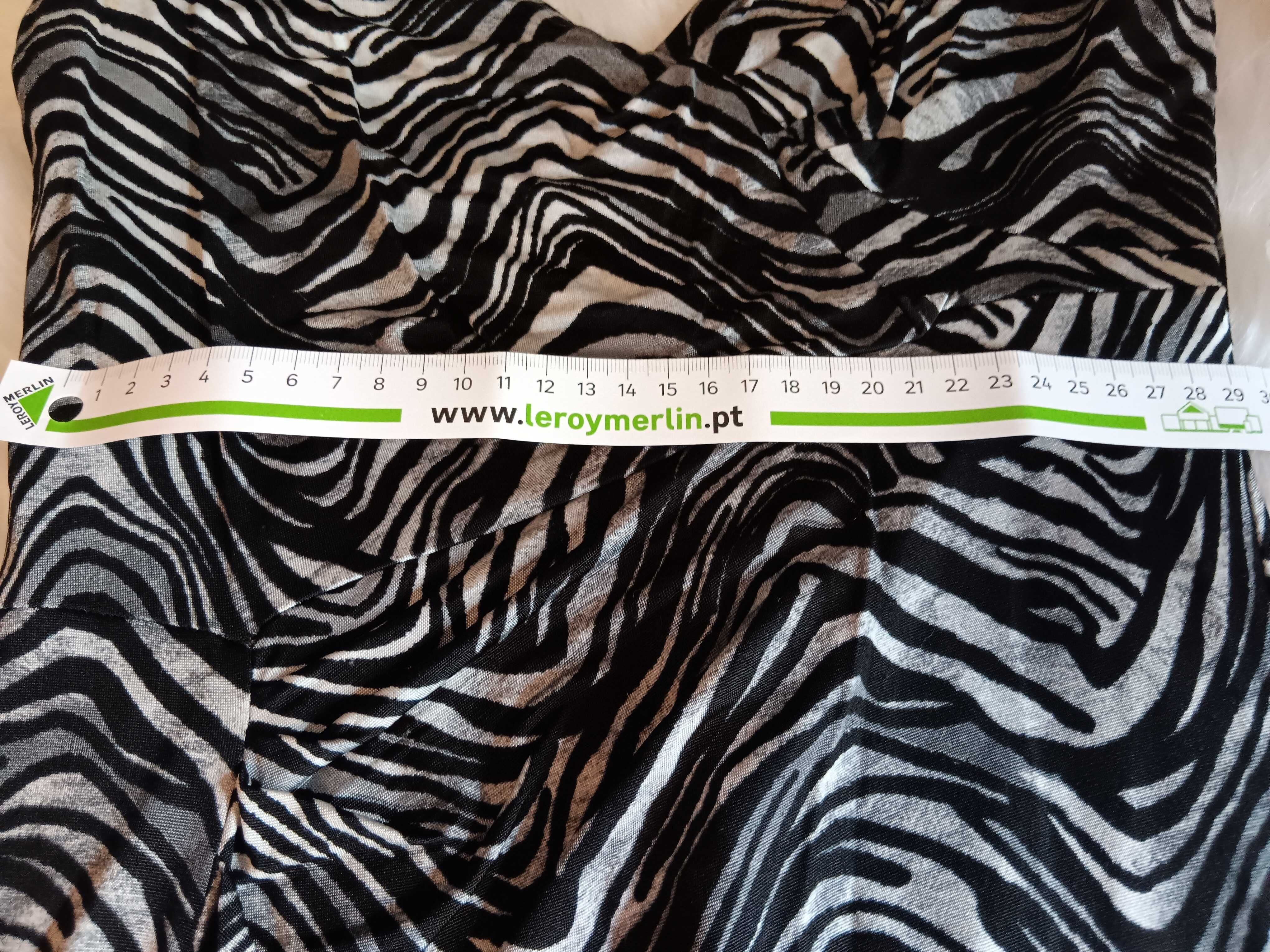 Vestido animal print (zebra) Mango