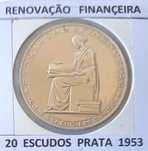 3 Moedas Comemorativas Portuguesas 2ª República 20 escudos ( prata )