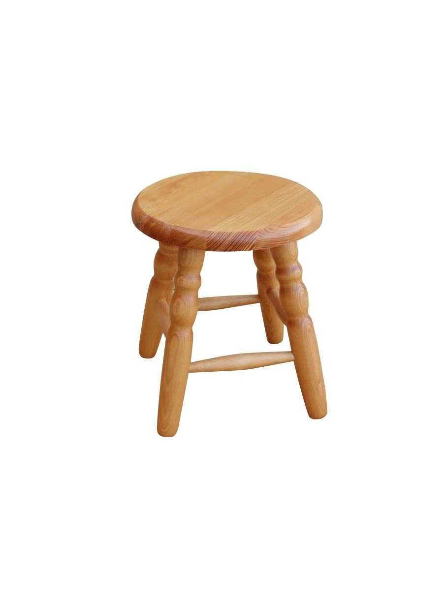 Taboret drewniany sosnowy 35 cm Mały PRODUCENT MEBLI