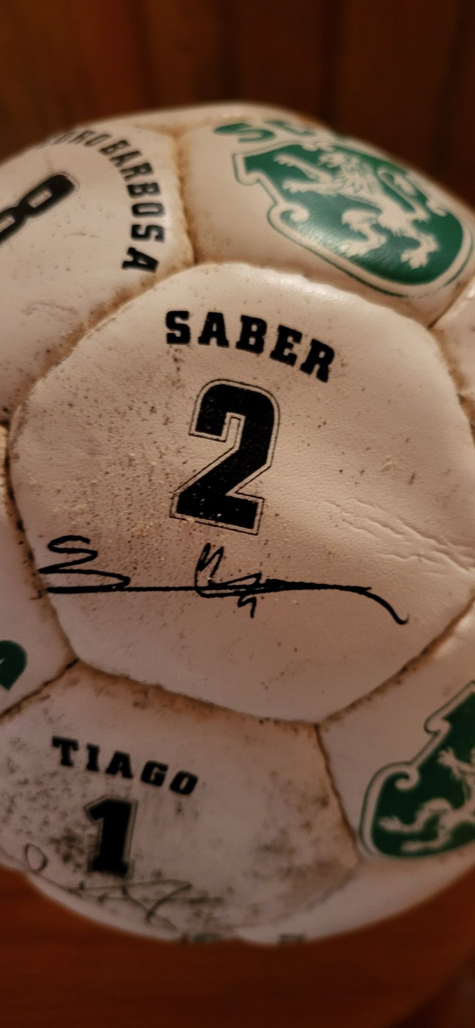 Bola de Futebol Autografada