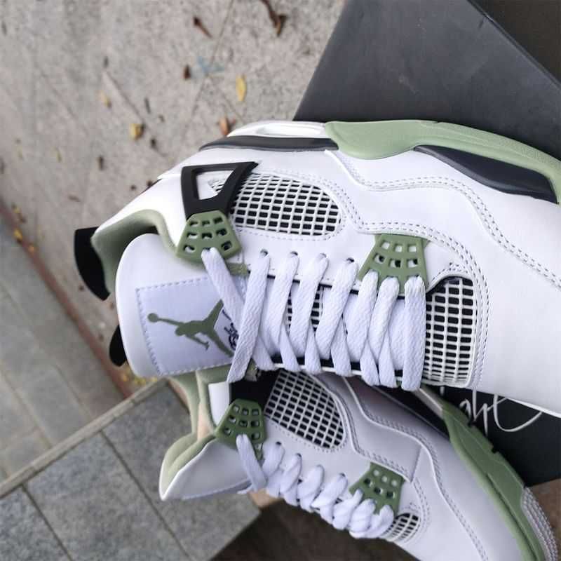 Nowość*NowyJordan4NikeAir4 GreenunisexTrampk 38