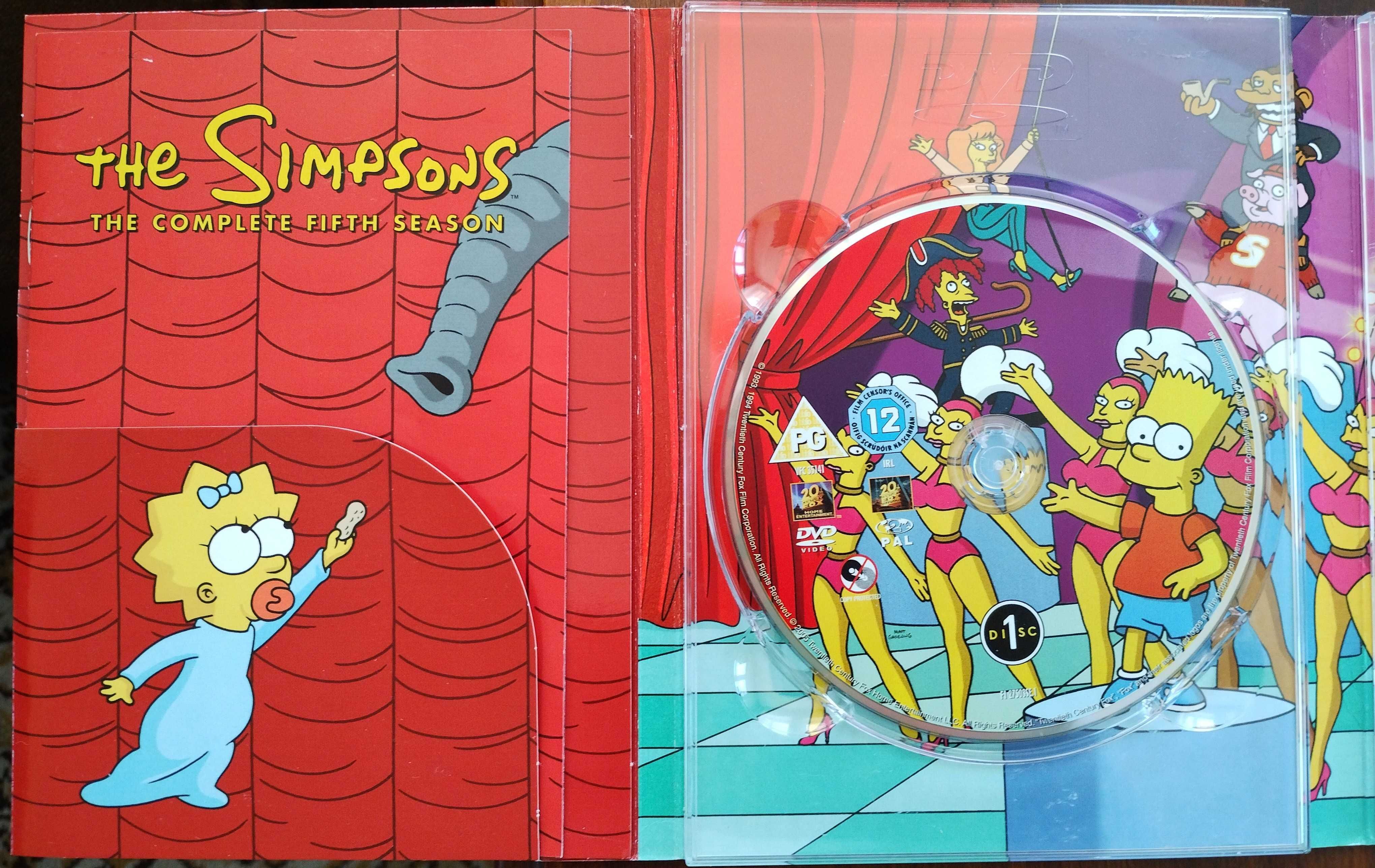 4 DVD The Simpsons Simpsonowie serial sezon 5