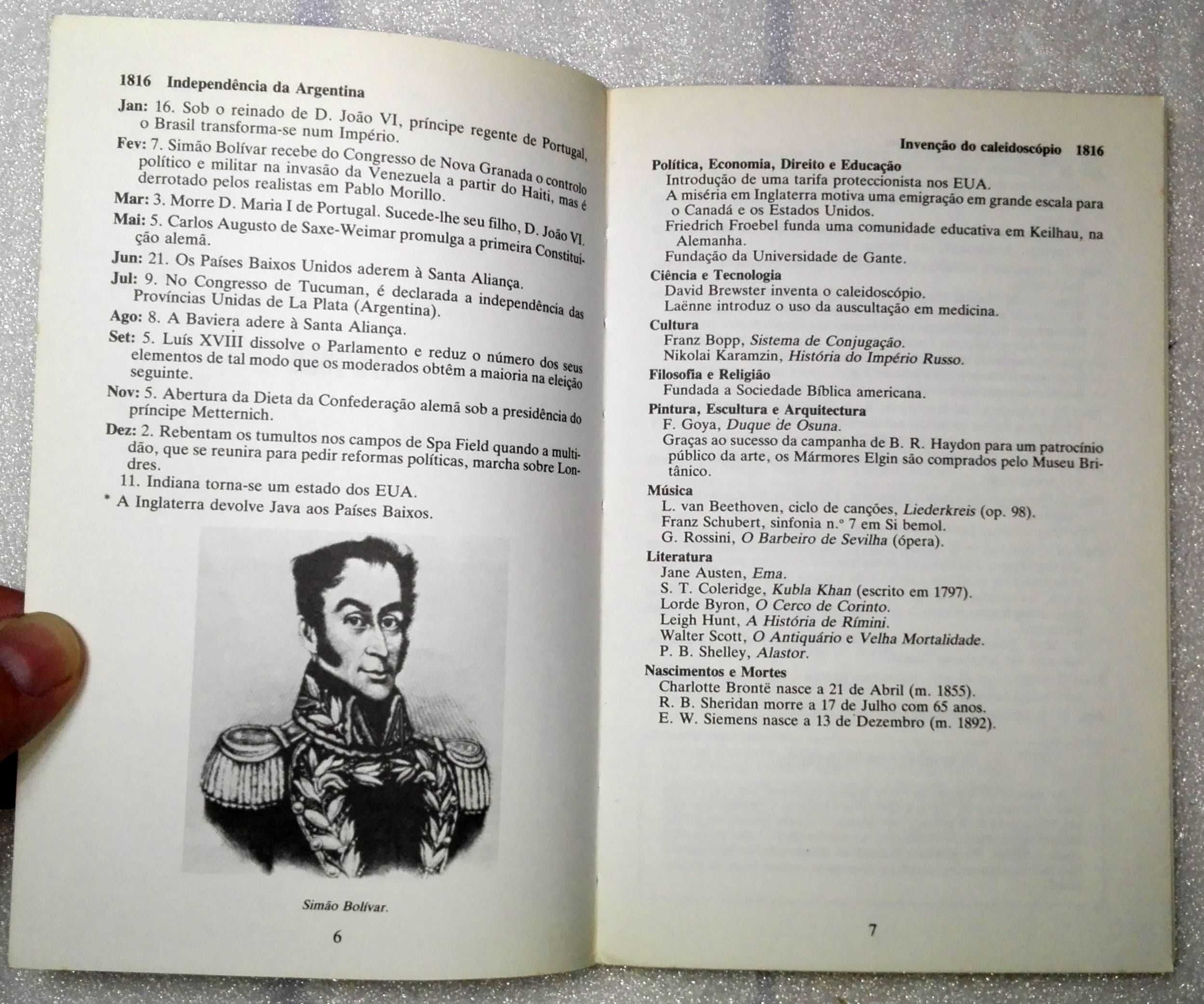 Livro  Cronologia - Enciclopedia do Mundo Moderno -1816/1860