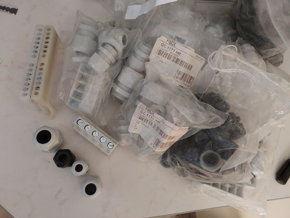 Dławnice kablowe, M25x1.5, M20x1.5, M16x1.5, PG11 - 100 sztuk, zestaw