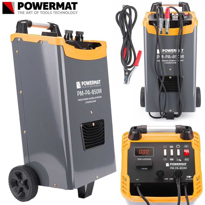 POWERMAT Prostownik Akumulatorowy Z Rozruchem 850a 12/24v PM1099