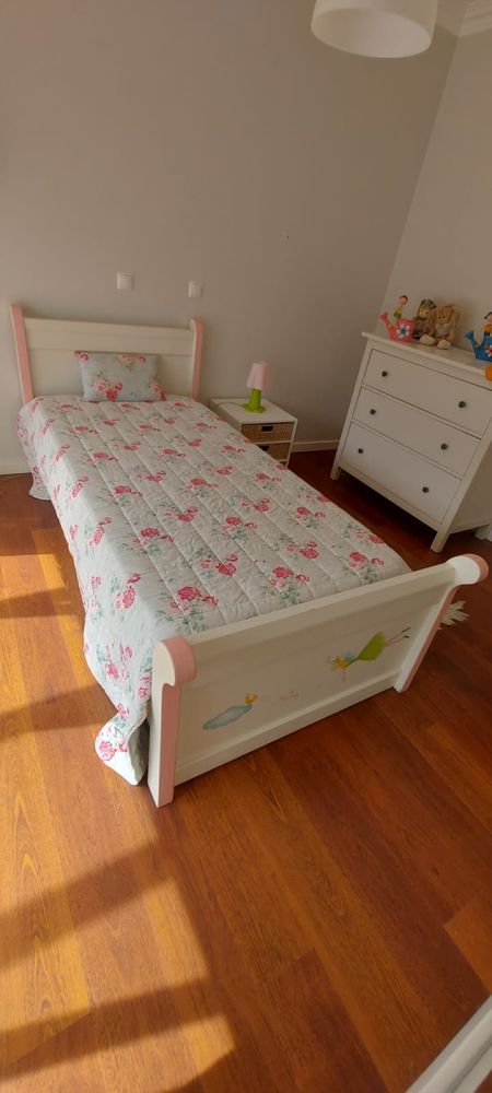 Cama crianca mais colchao baixa preco
