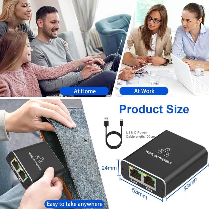 Switch 1000M RJ45 Splitter