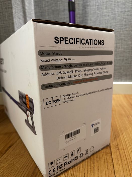 Aspirador de pó Anyson sem fio Vertical