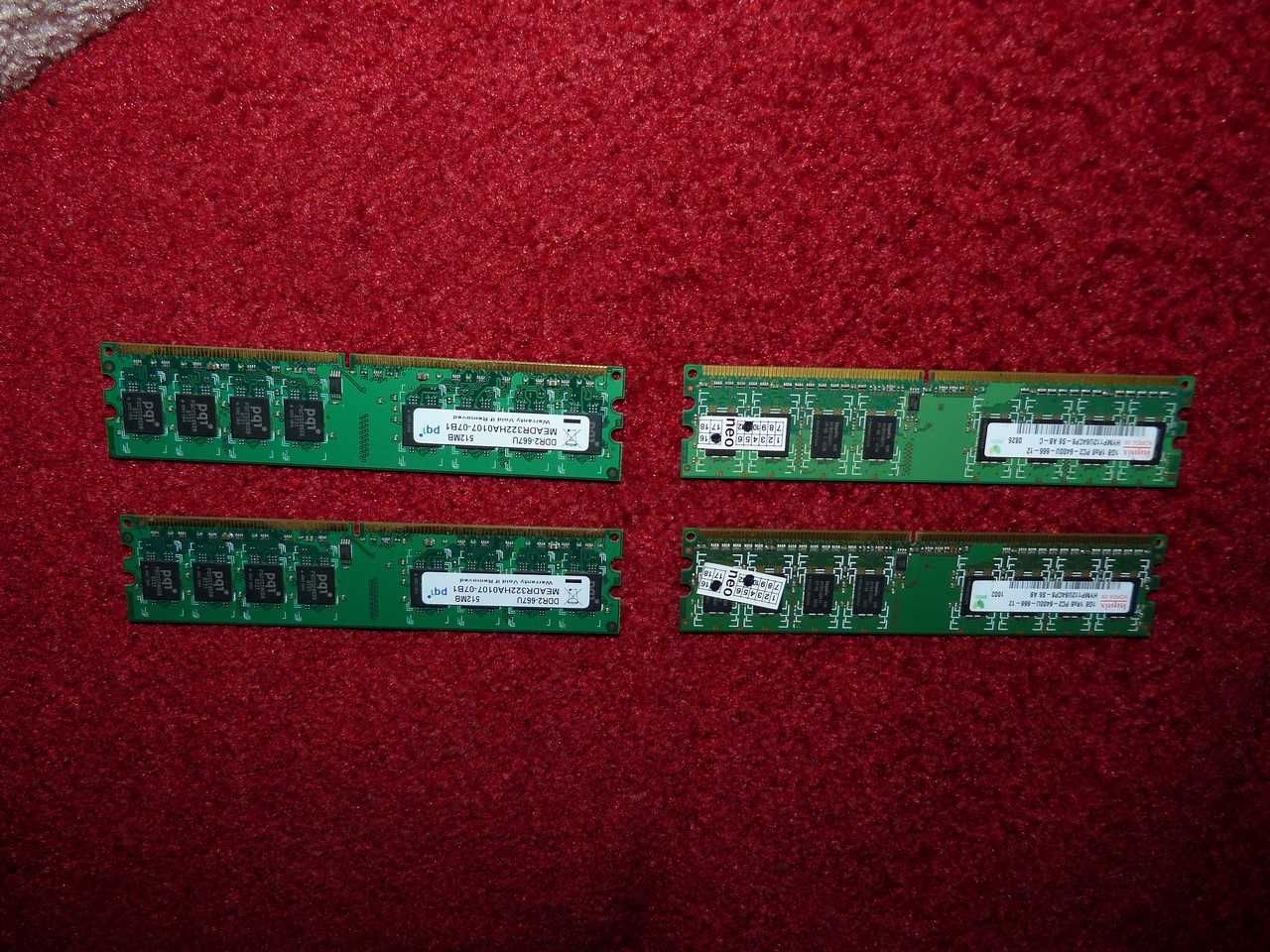 Оперативна пам'ять, ОЗУ планки 2 шт. по 512 Mb