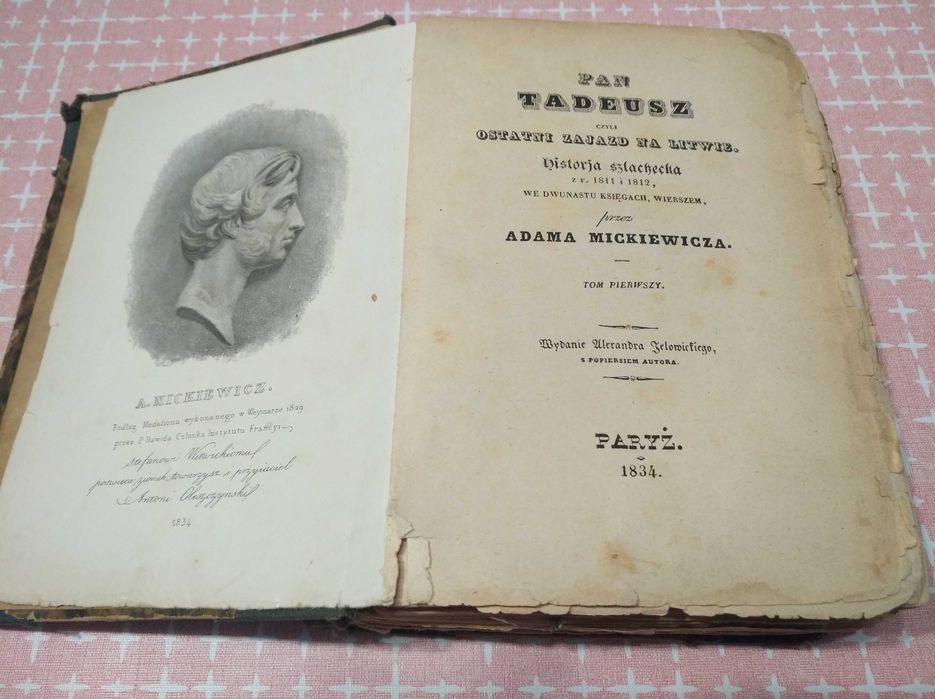 "PAN TADEUSZ"-rok wydania 1925