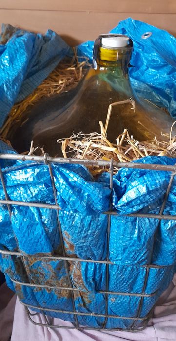 Balon do wina 54 litry gąsior kompletny korek rurka metalowy kosz