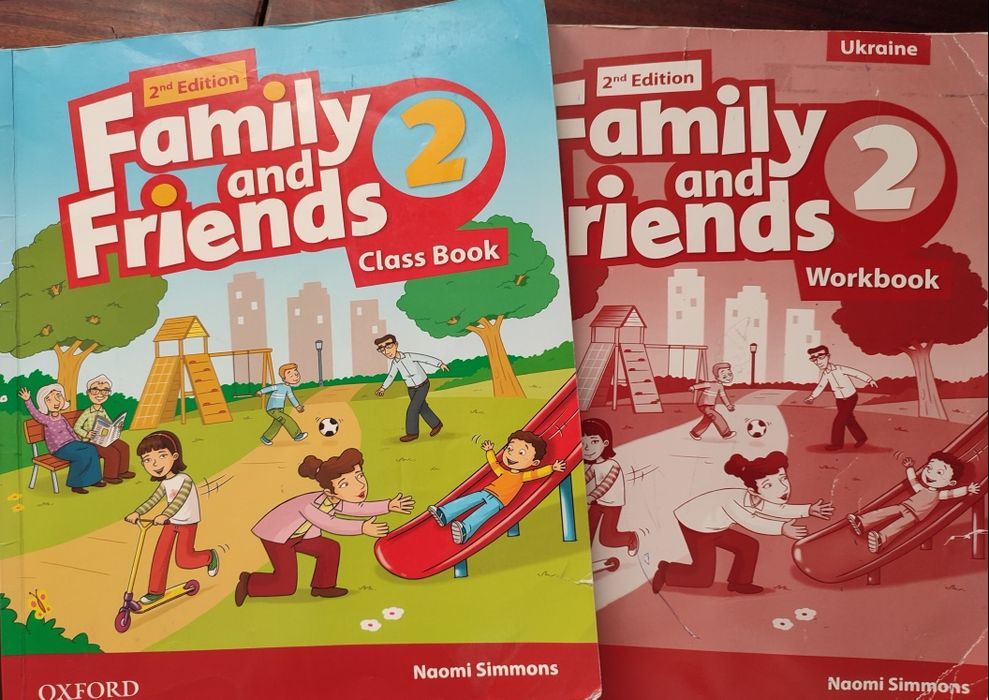 Підручник та робочий зошит. Family and friends 2.