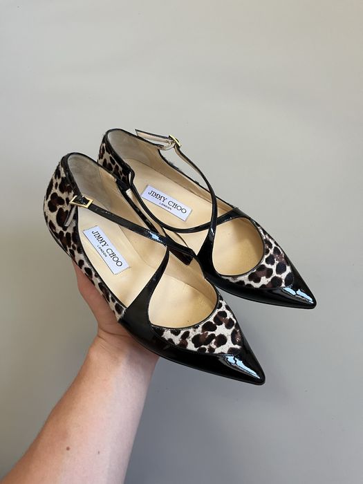 Балетки Jimmy Choo pony style leopard 37(23.5cm)