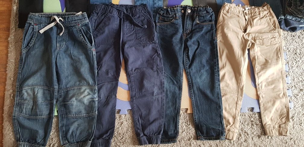 Zestaw spodnie jeans jeansowe 110