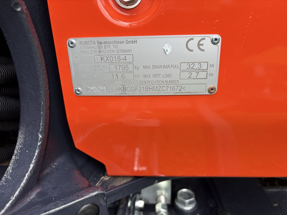 Minikoparka Kubota Kx 018-4