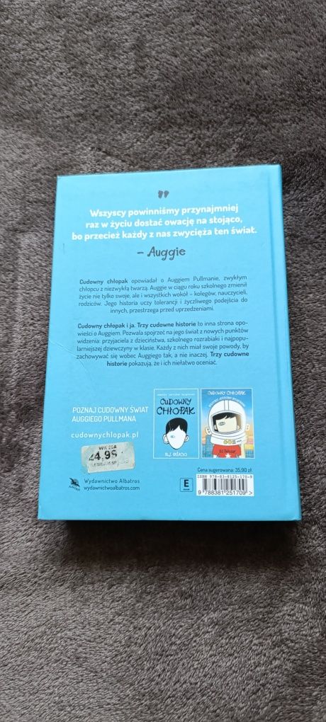 Książka "Cudowny Chłopak i ja" R.J. Palacio