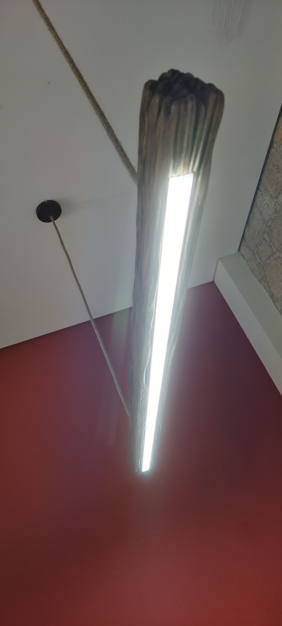 Candeeiro rústico led