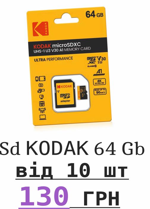 SD Card KODAK 64/128 GB