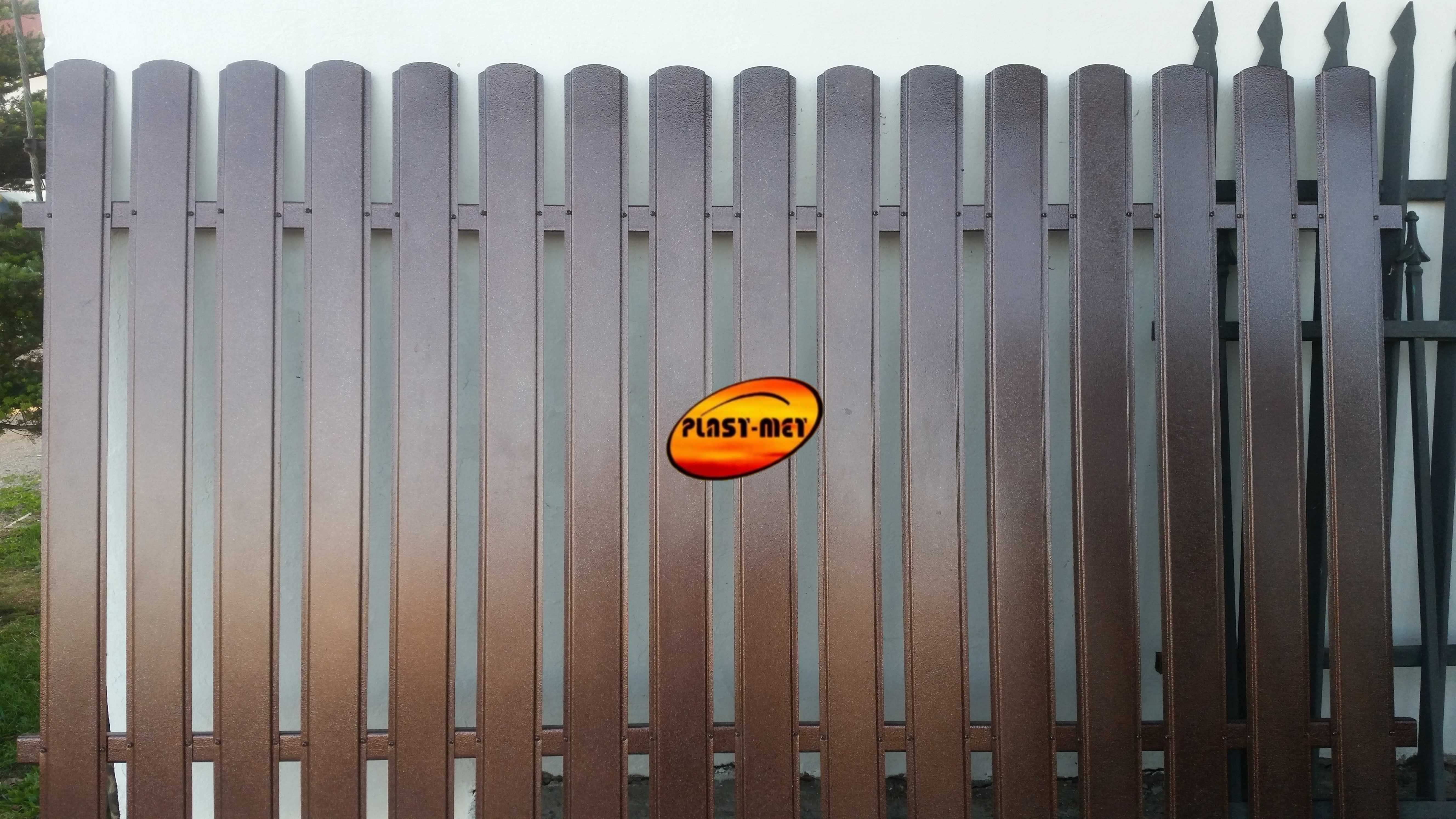 Sztachety metalowe gr.1mm OMEGA ogrodzenie, malowane proszkowo 9,3cm