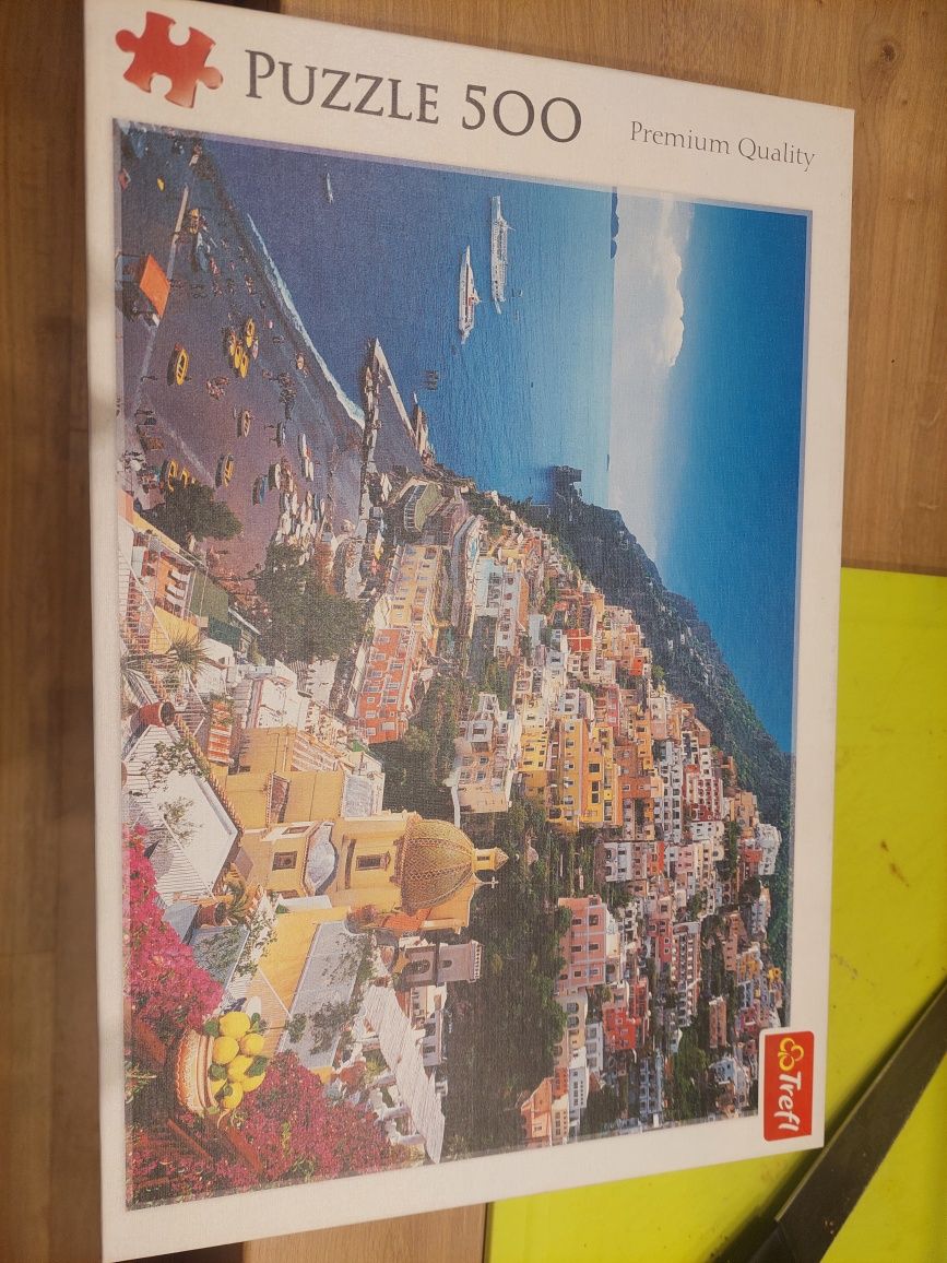 Puzzle Trefl 1500+500 - Włochy Amalfi+Positano