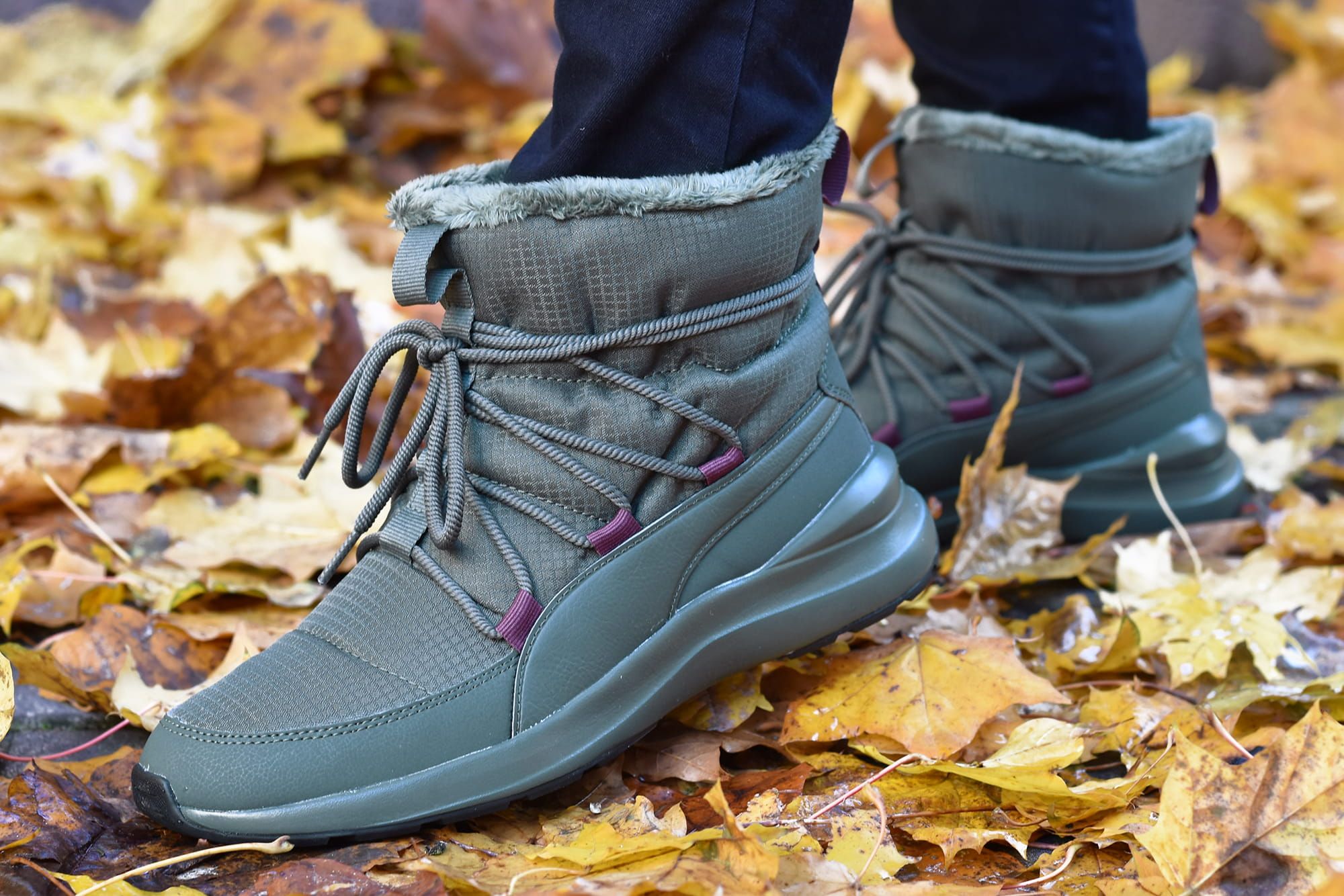 Buty Puma Adela Winter Boot  Śniegowce khaki - 39 WYSYŁKA 24H