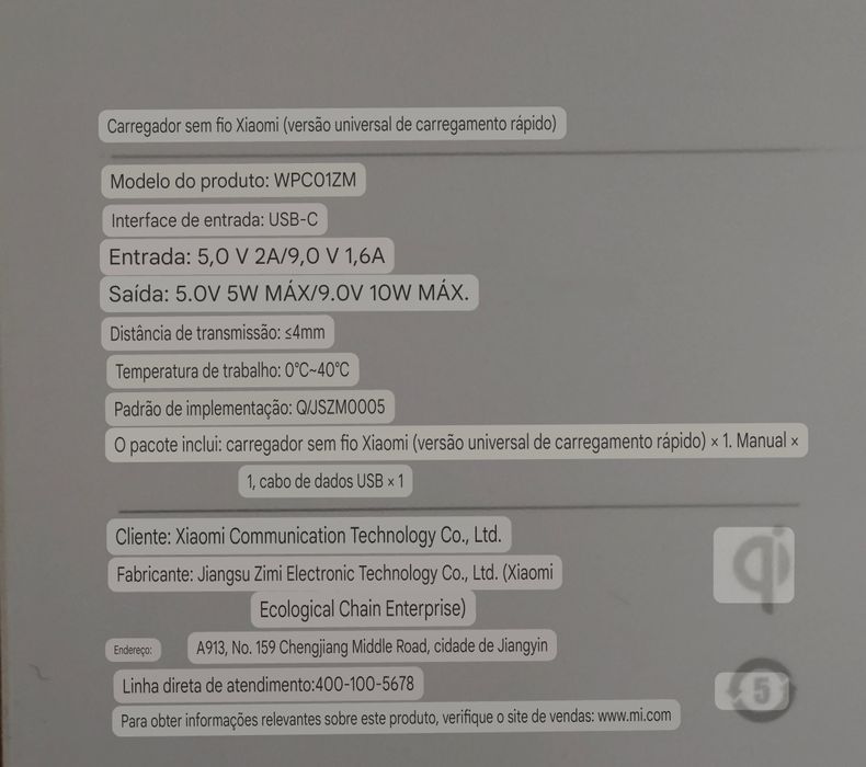 Carregador base s/fios