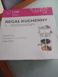 Regał organizer plastikowy kuchenny/łazienkowy biały