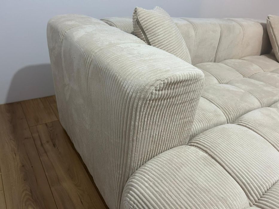 Beżowy nowy narożnik BRW OLEA-L2, kanapa, Black Week