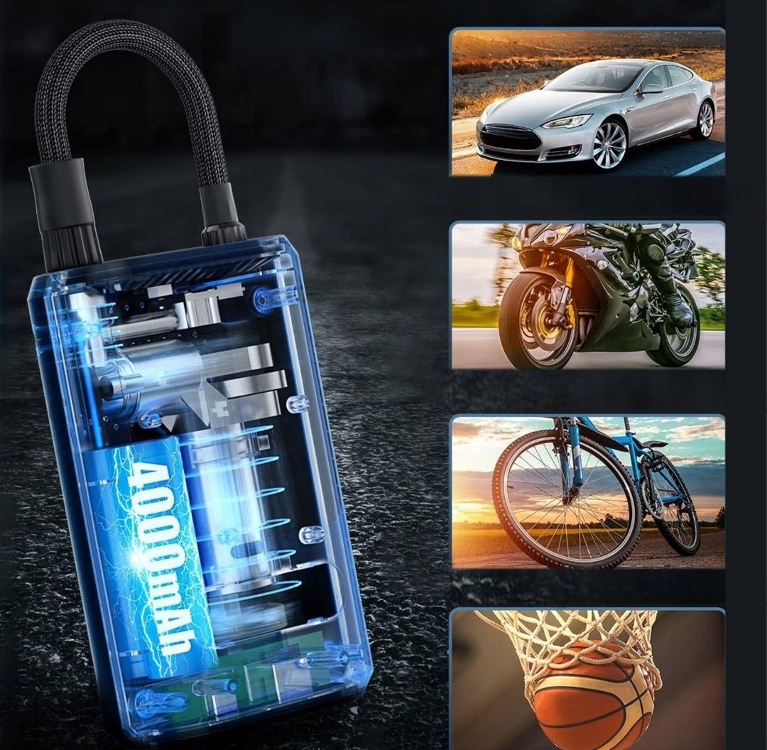 Kompresor Samochodowy Pompka USB Pompka do  Opon Powerbank  50W