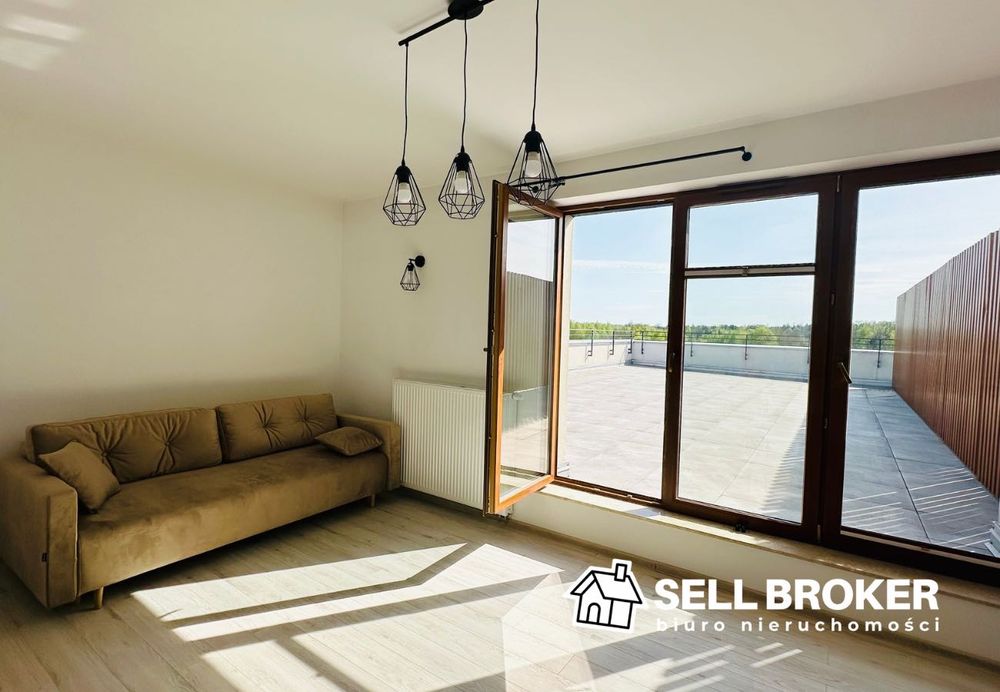 Wyjątkowe mieszkanie ze 100 metrowym tarasem! 2 pokoje / garaż