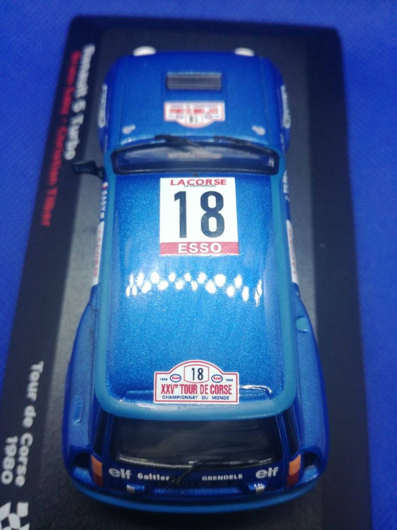 N.28 Miniatura 1/43 Renault 5 Turbo, Bruno Saby Tour Corse 1980