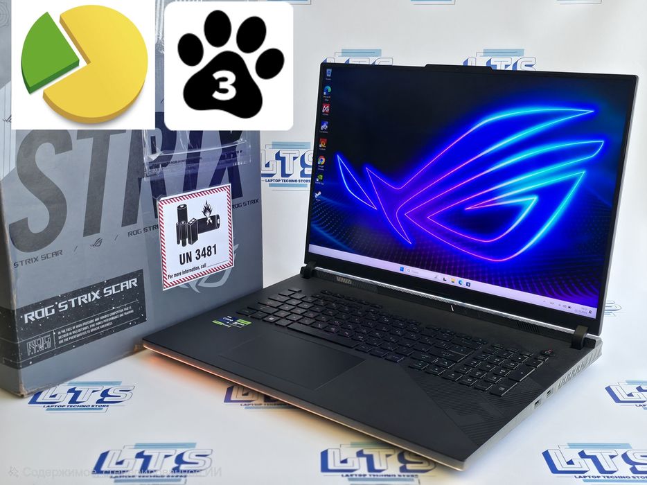 Asus Rog Strix Scar 18 2.5k 240Hz i9-14900HX/ram32/ssd-2Tb RTX4090