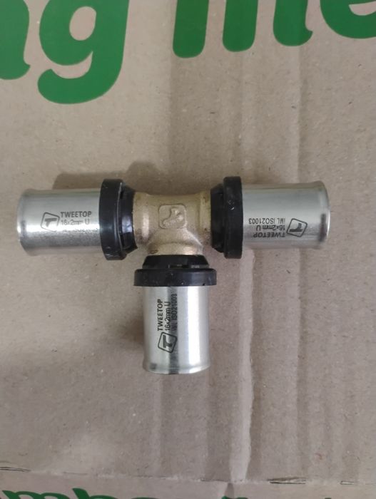 Tweetop trójnik zaprasowywany 16×16×16 mm (system U) – nowe, 3 szt.