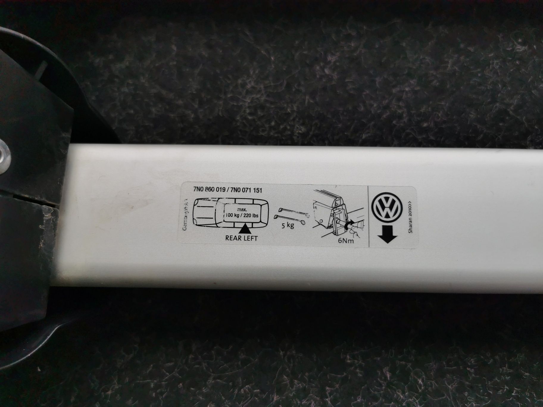 Barras para tejadilho VW Sharan originais