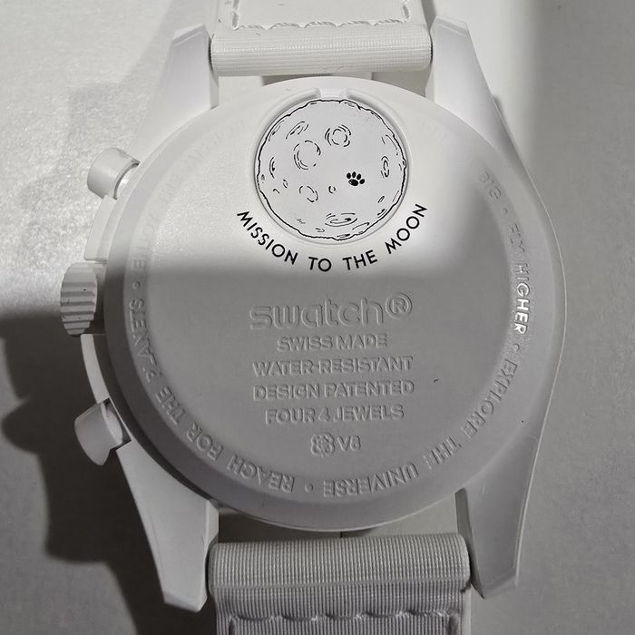 *NOVO* Omega x Swatch Mission to the Moonphase Full Moon Branco (42mm)