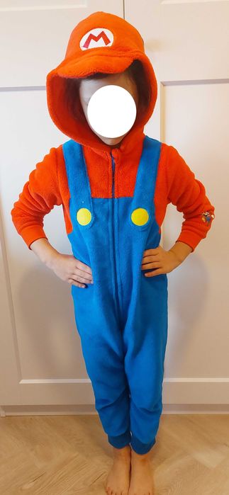Strój Kostium Przebranie Kombinezon Super Mario 110 - 116 H&M