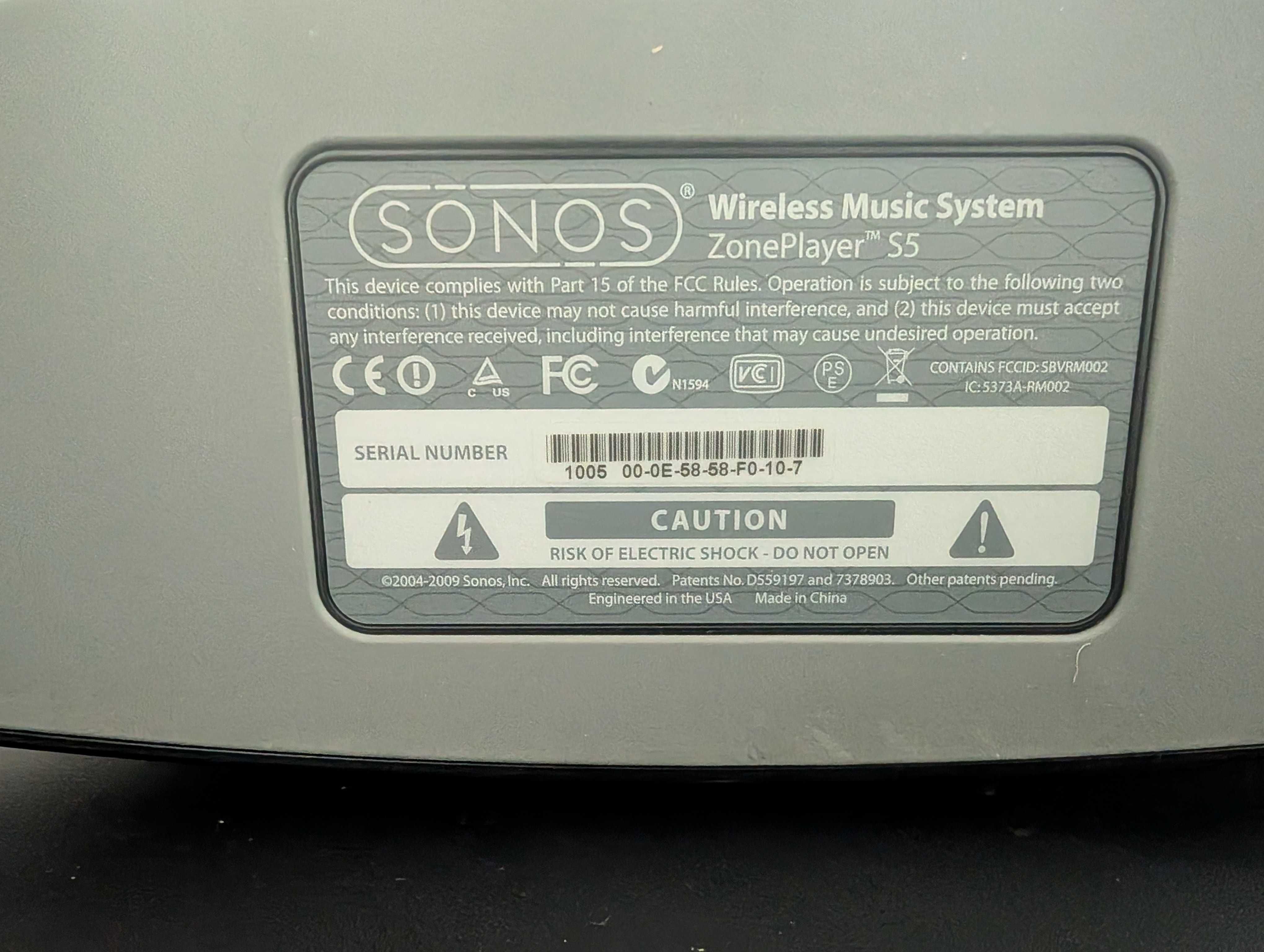Sonos Zone Player S5