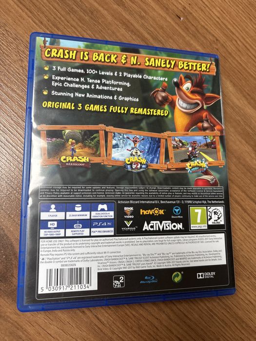Gra ps4 Crash Bandicoot