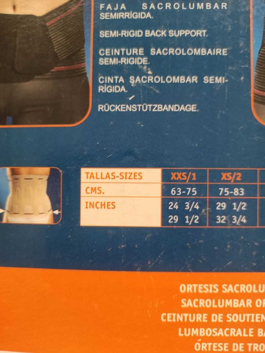 Colete lombar semi-rigido