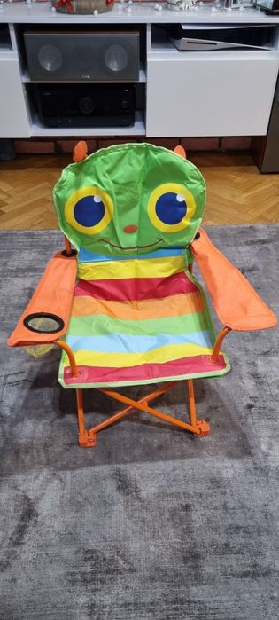 Krzesełko dziecięce turystyczne, plażowe - składane