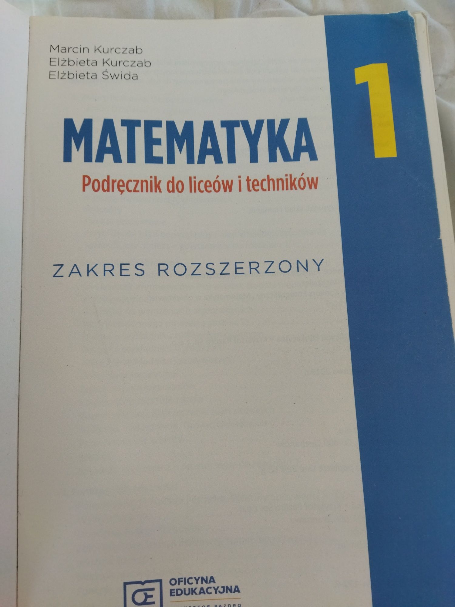 Podręcznik matematyka poziom rozszerzony