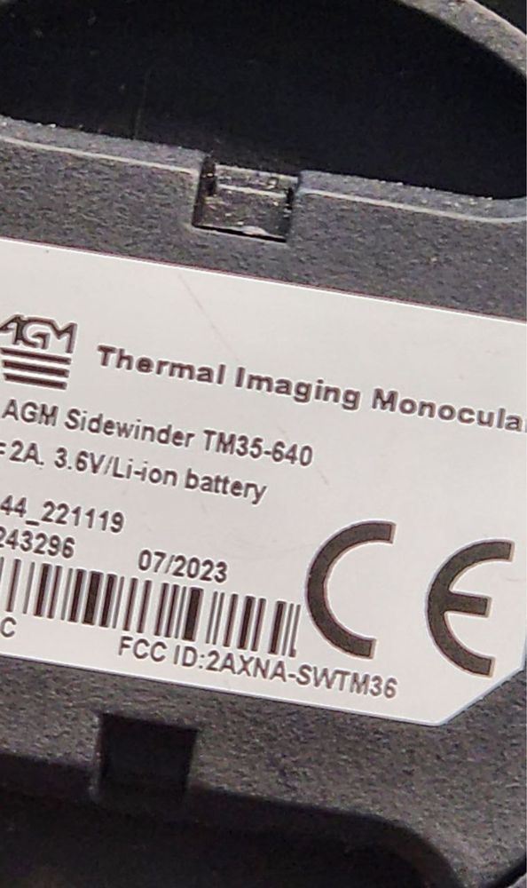 Тепловізійний монокуляр AGM Sidewinder TM35-640