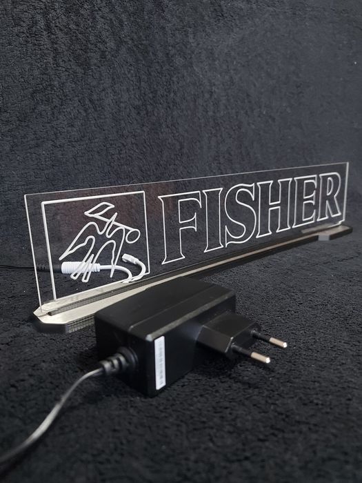 Fisher logo lampka LED