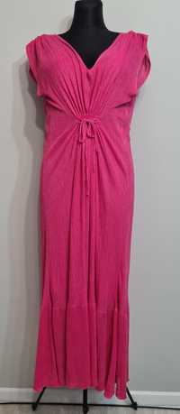 Różowa sukienka maxi Orsay r. XL