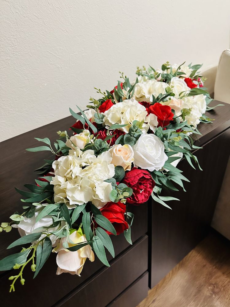 Квіти на весільну арку/екібана/Букет/цветы/свадебная арка/украшение