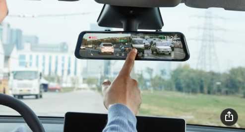Зеркало авто відео реєстратор DVR 2камери  сенсор"10"2кАвторегистратор