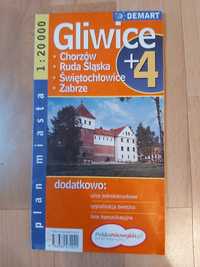 Mapa Gliwic i okolic