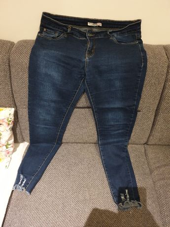 Spodnie jeansy ciemne rozm. XL 42