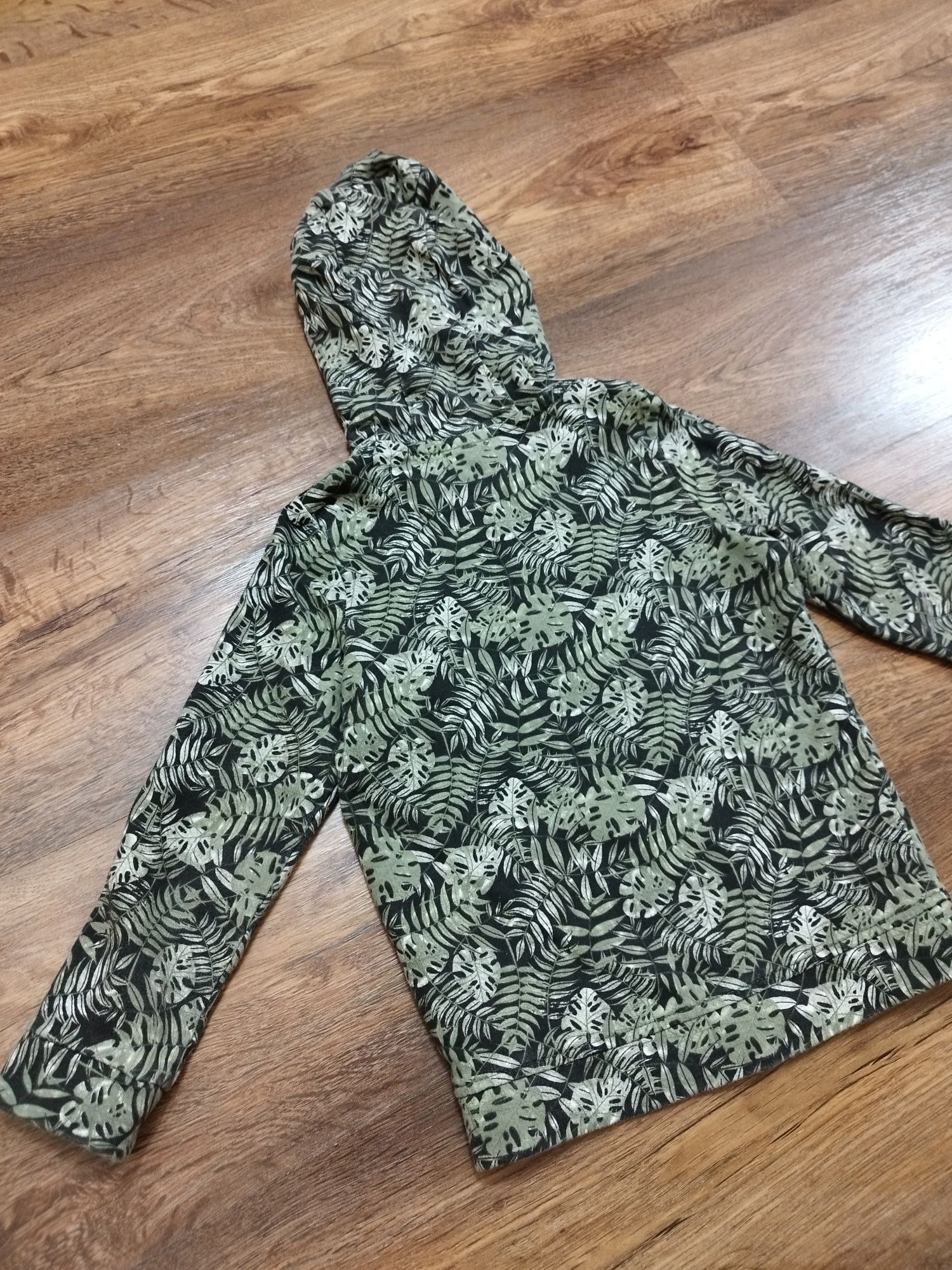 Bluza z kapturem dla chłopca Jungle liście R.92